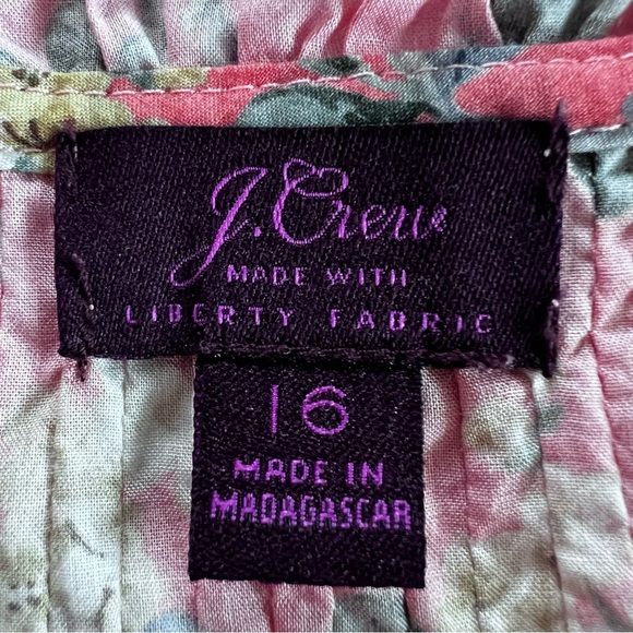 J. Crew with Liberty of London Fabric Josephine Popover Top size 16 - Picture 8 of 15